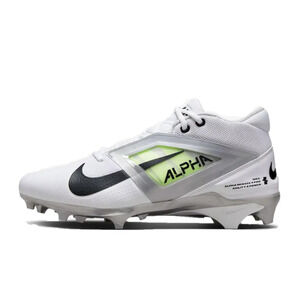Nike Men's Alpha Menace 4 Pro Molded Football Cleats Size 11 White Black NWOB